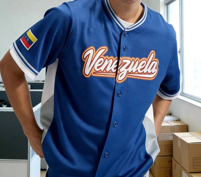 Camiseta de béisbol de Venezuela 2026 edición local para hombre