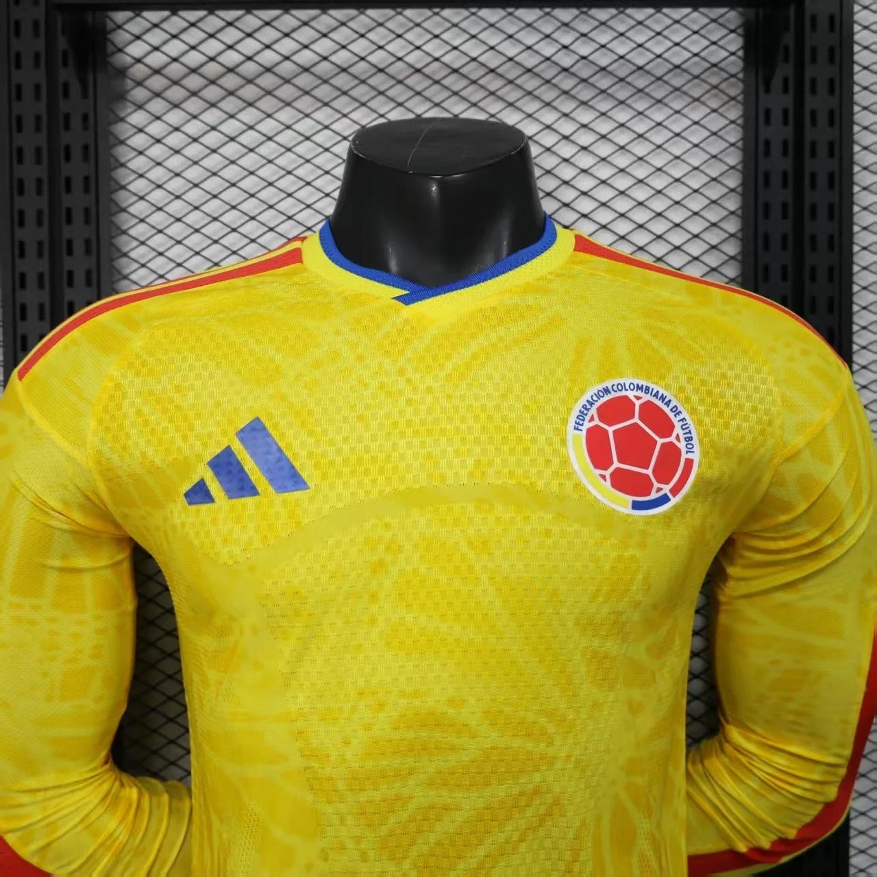 Camiseta de local de Colombia 2026 (manga larga), edición fan