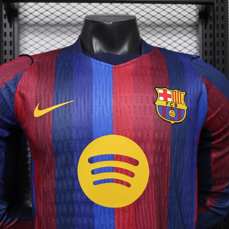Camiseta de local del Barcelona 2027 edición jugador manga larga