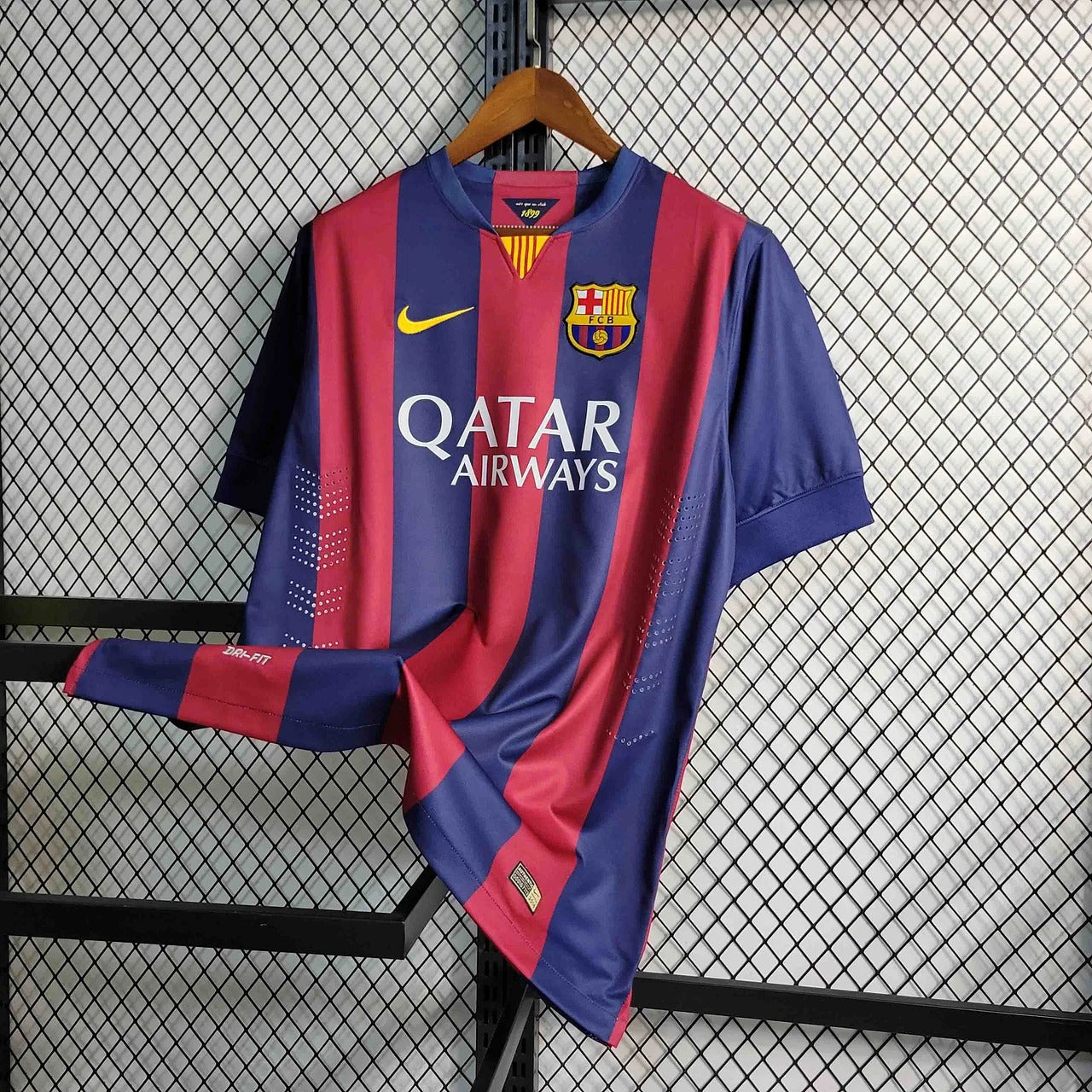 Camiseta retro de fútbol de local del Barcelona 2014/2015, edición fan