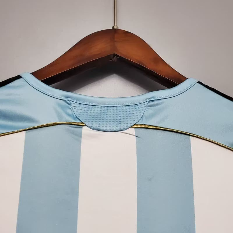 Camiseta retro de local de Argentina 2006 edición fan