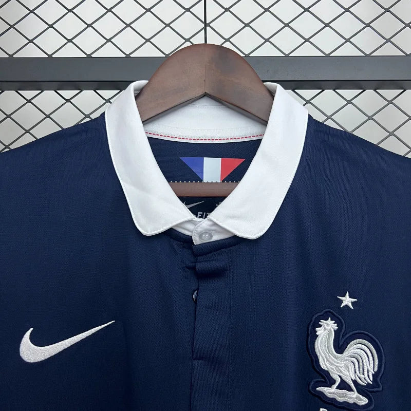 Camiseta retro de manga larga de local de Francia 2014 edición fan
