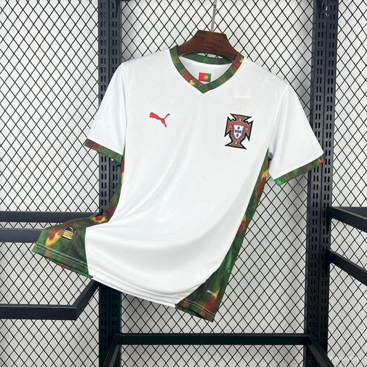 Camiseta blanca edición especial de Portugal 25/26, edición fan