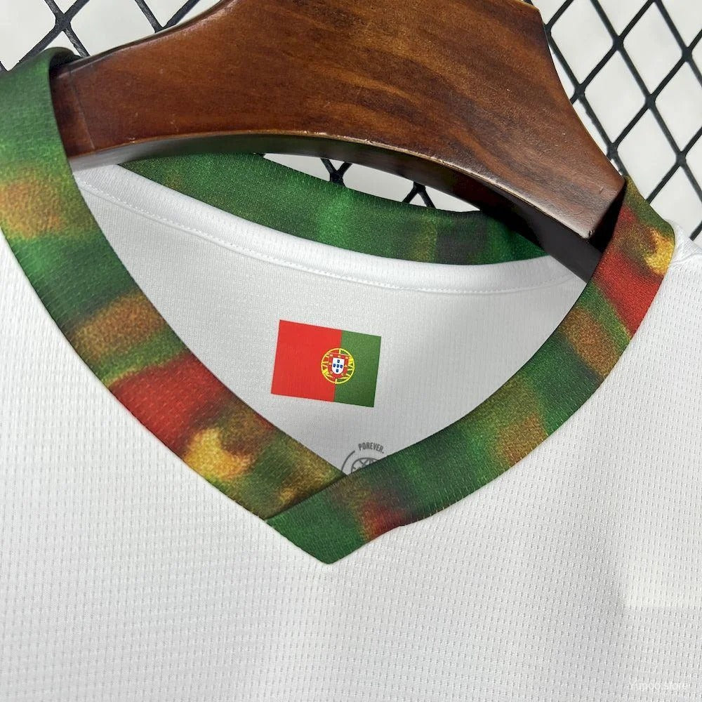 Camiseta blanca edición especial de Portugal 25/26, edición fan