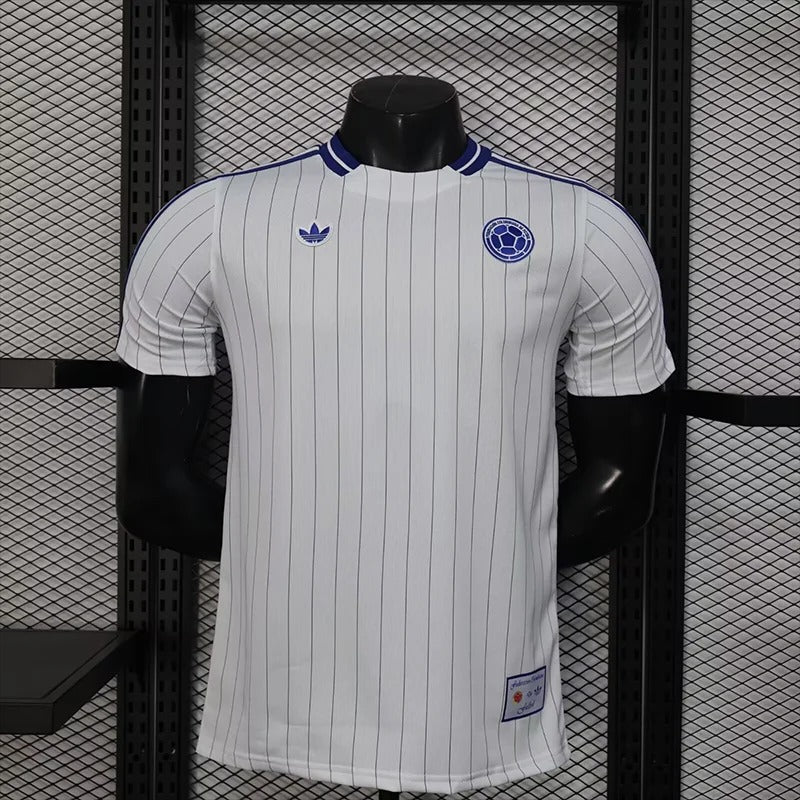 Camiseta de Colombia 2026 edición jugador, edición especial blanca