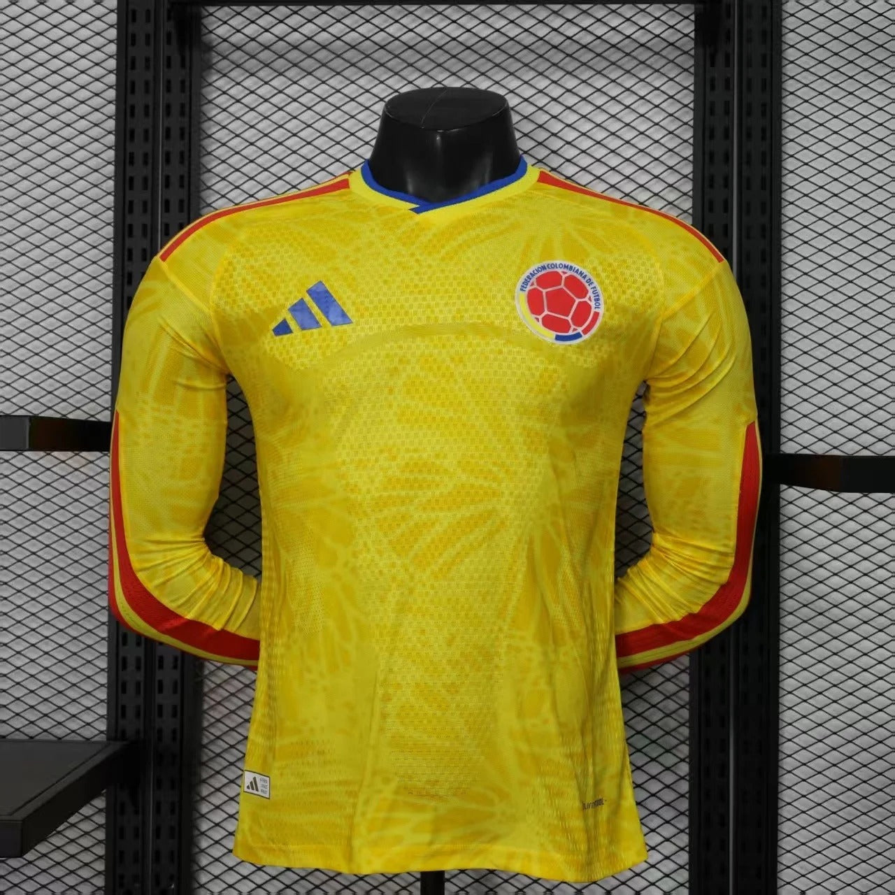 Camiseta de local de Colombia 2026 (manga larga), edición fan