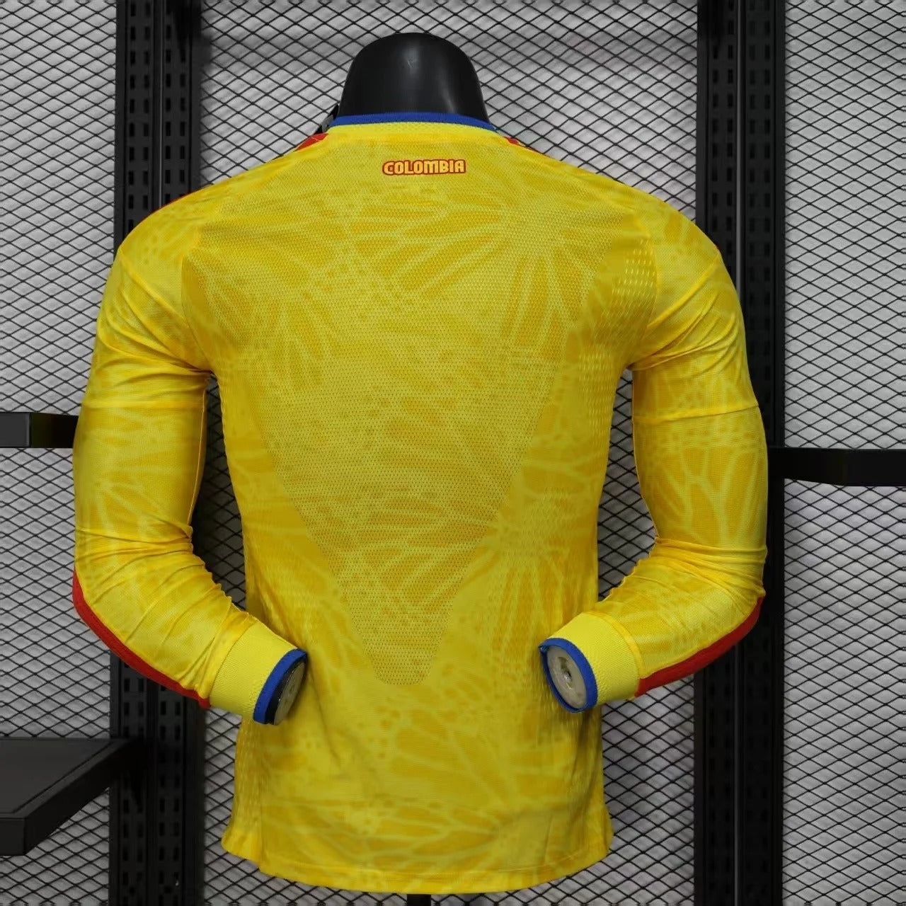 Camiseta de local de Colombia 2026 (manga larga), edición fan