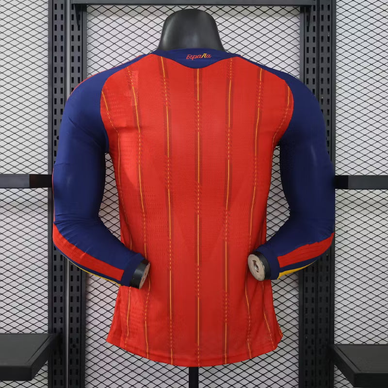 Camiseta de local de España 2026 edición jugador manga larga