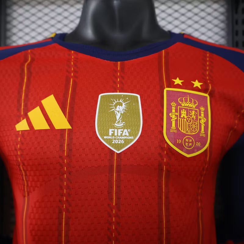 Camiseta de local de España 2026 edición jugador manga larga