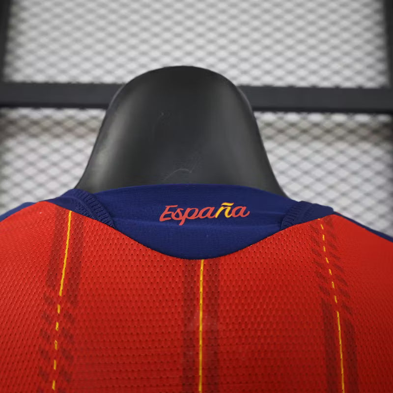 Camiseta de local de España 2026 edición jugador manga larga