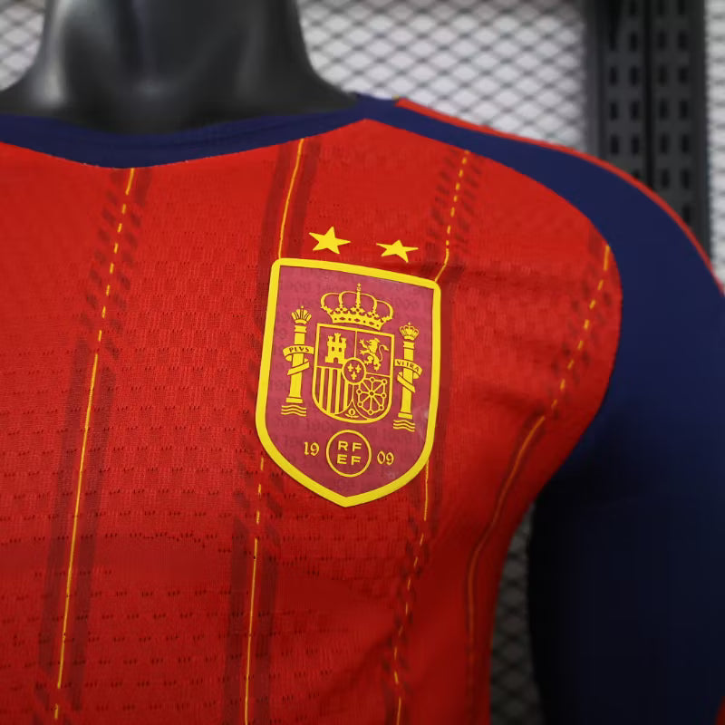 Camiseta de local de España 2026 edición jugador manga larga