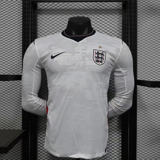 Camiseta de local de Inglaterra 2026 versión jugador manga larga