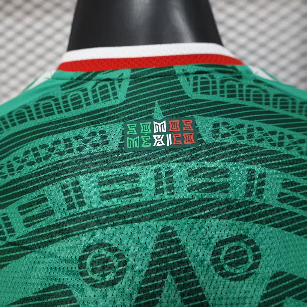 Camiseta de local de México 2026 edición jugador manga larga