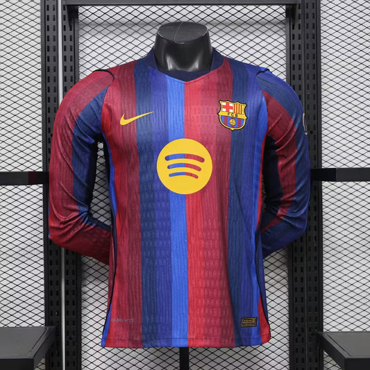 Camiseta de local del Barcelona 2027 edición jugador manga larga