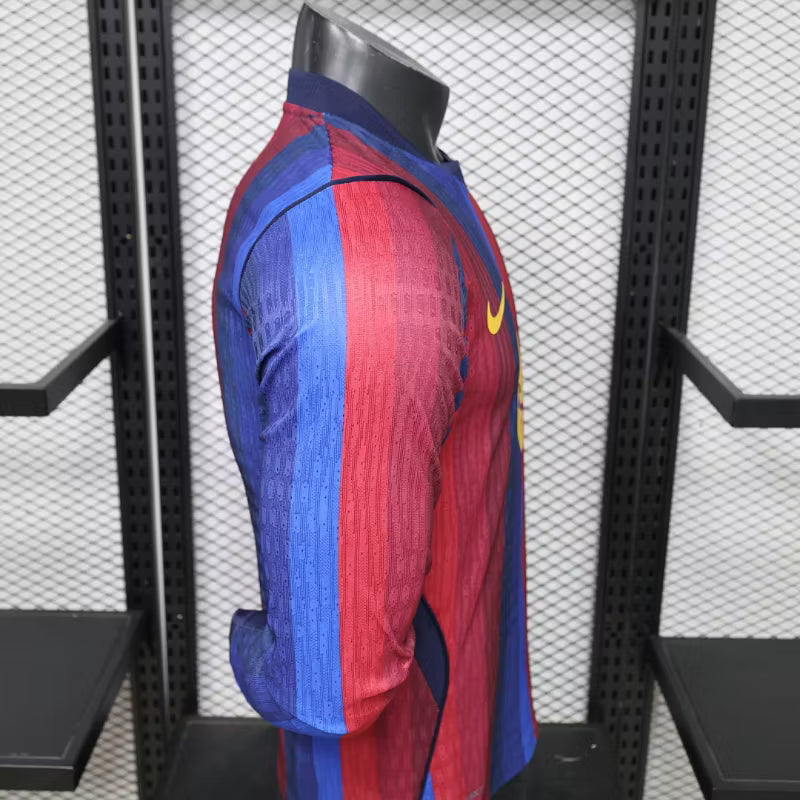 Camiseta de local del Barcelona 2027 edición jugador manga larga