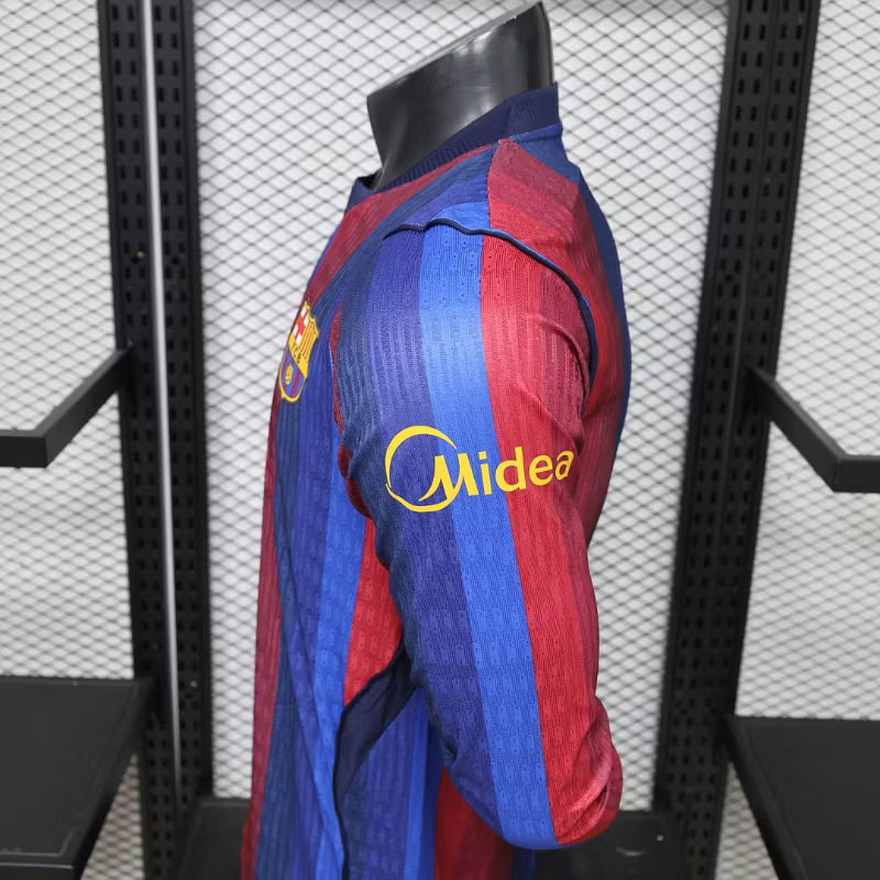 Camiseta de local del Barcelona 2027 edición jugador manga larga