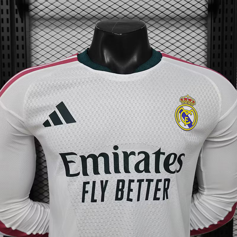 Camiseta de local del Real Madrid 2027 edición jugador manga larga