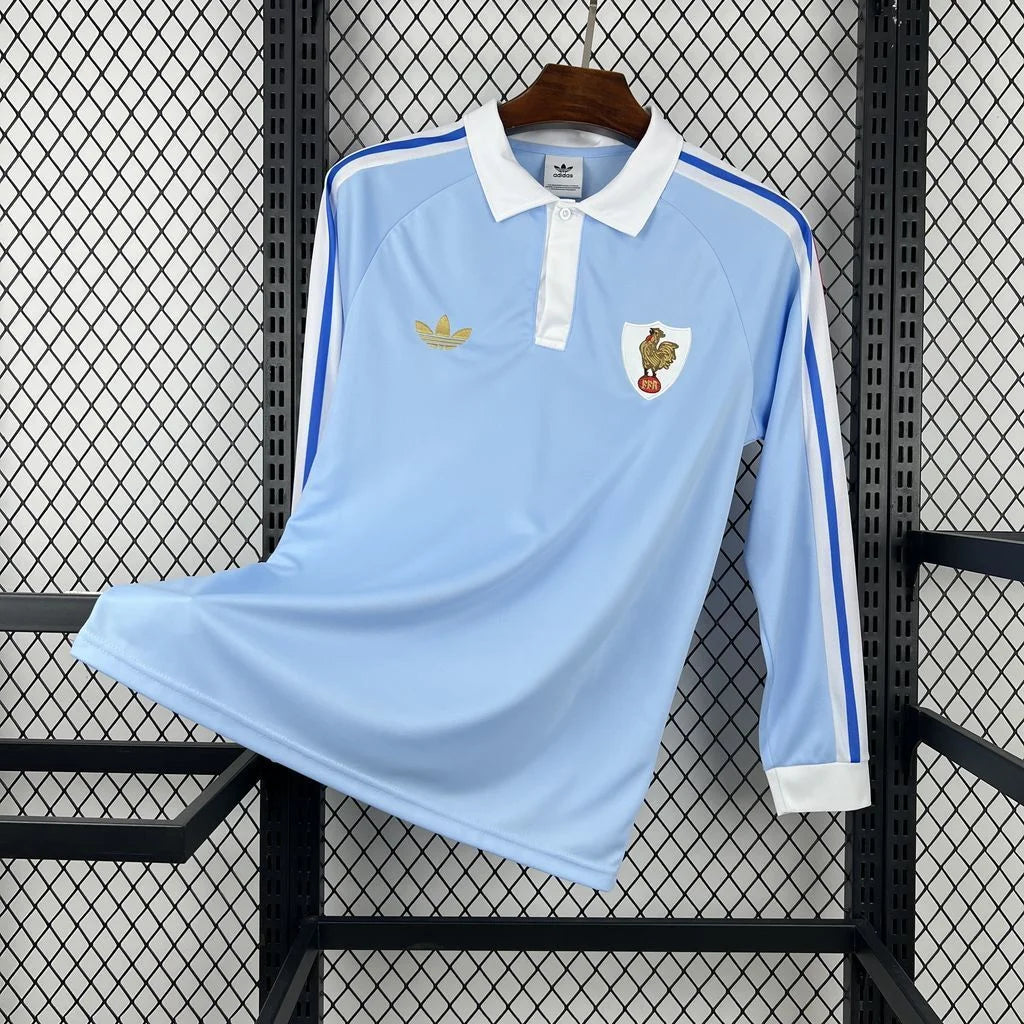 Camiseta de manga larga de Francia 2026 edición para aficionados 120 aniversario de la selección francesa de rugby