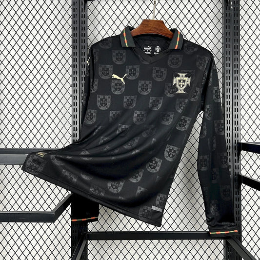 Camiseta de manga larga de Portugal 2026 edición especial para aficionados Black Panther