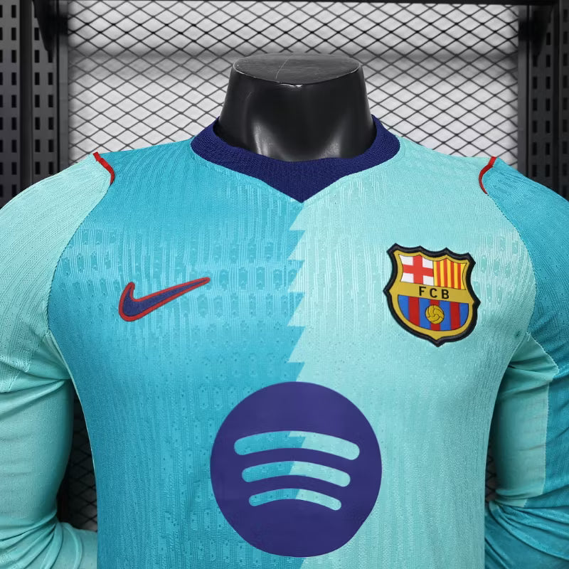Camiseta de tercera equipación del Barcelona 2027 edición jugador manga larga