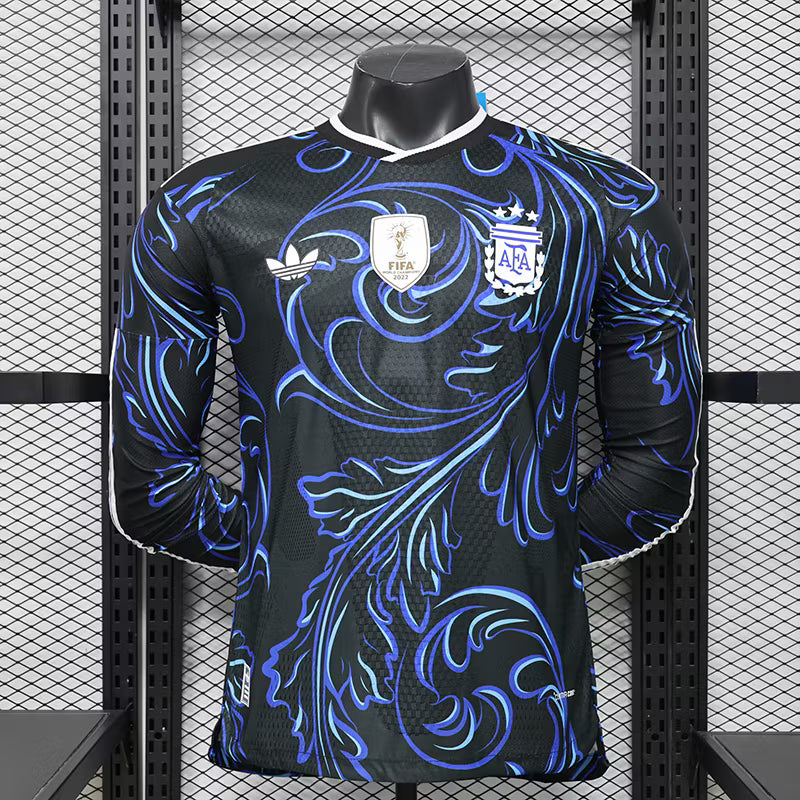 Camiseta de visitante de Argentina 2026 edición jugador manga larga