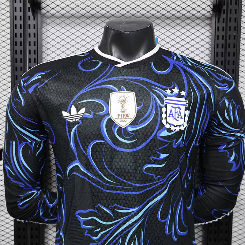 Camiseta de visitante de Argentina 2026 edición jugador manga larga