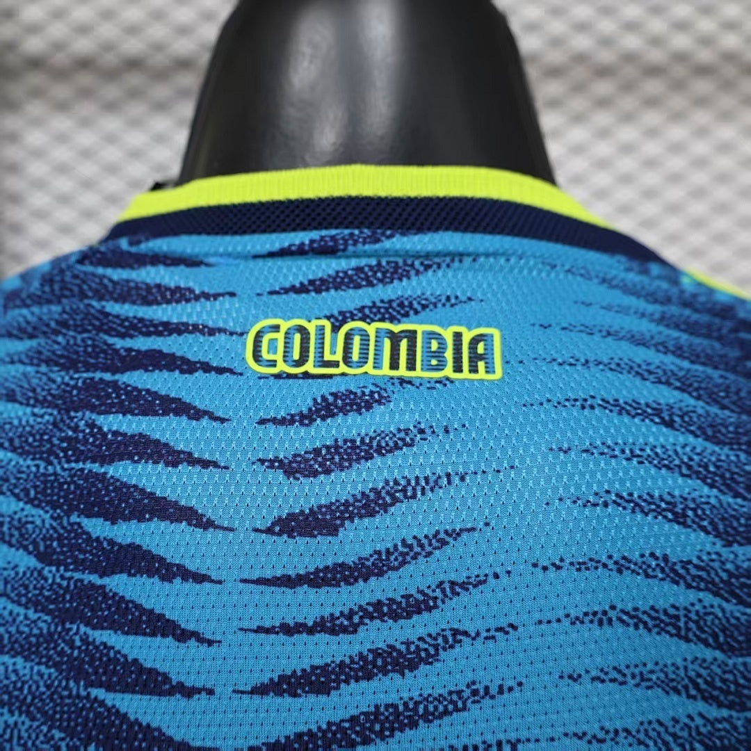 Camiseta de visitante de Colombia 2026 versión jugador manga larga