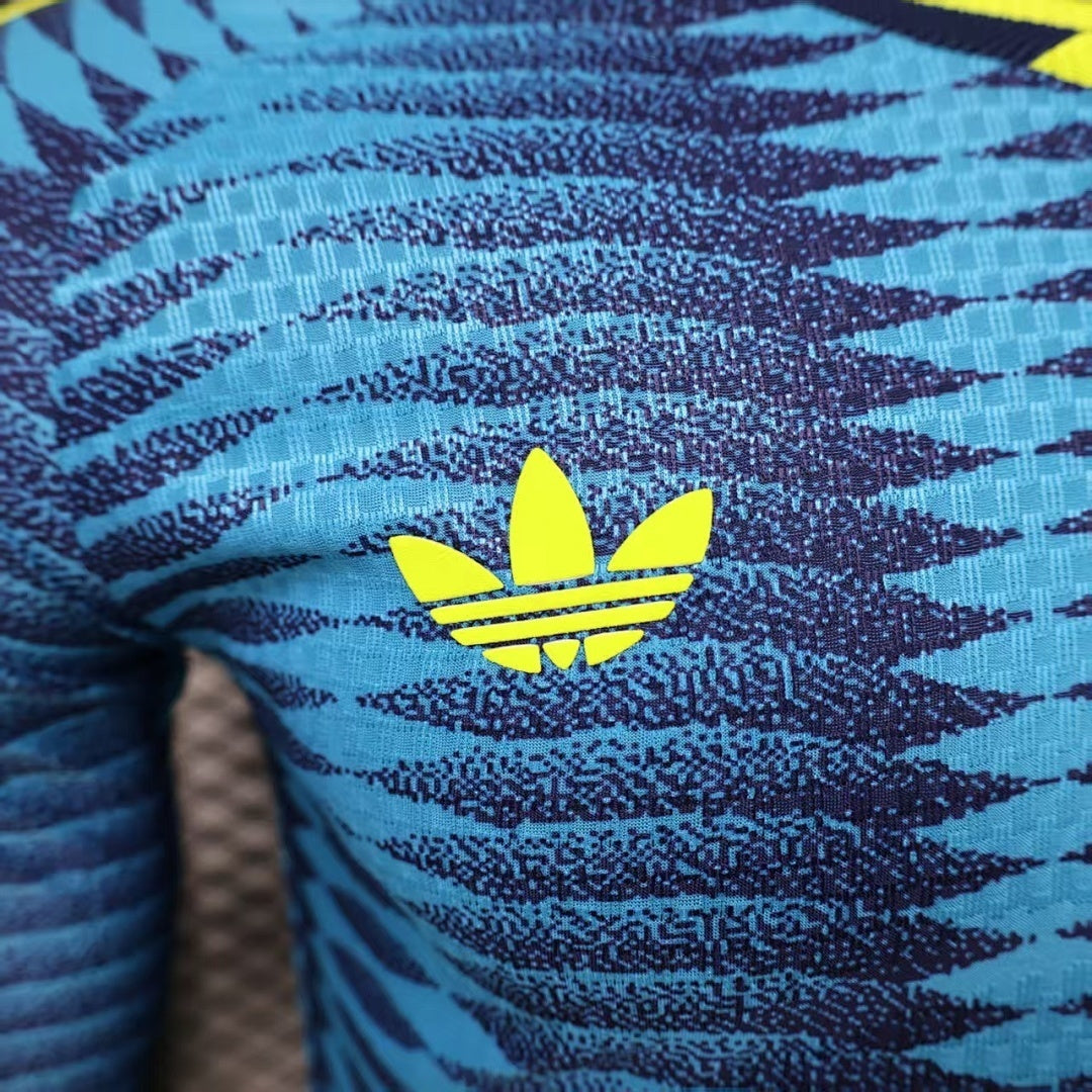 Camiseta de visitante de Colombia 2026 versión jugador manga larga