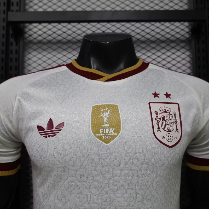 Camiseta de visitante de España 2026 edición jugadora Campeonas del Mundo