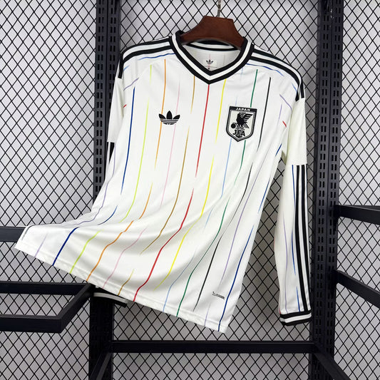 Camiseta de visitante de Japón 2026 edición fan manga larga