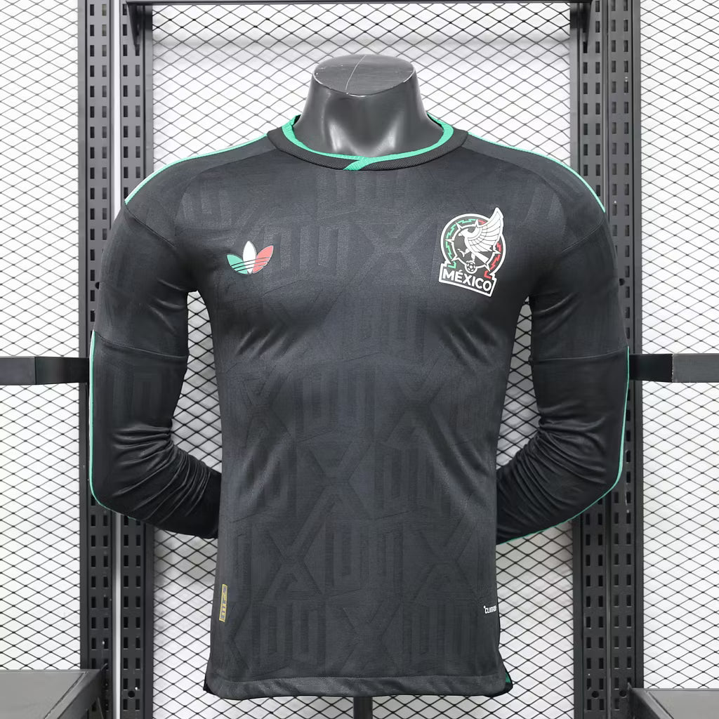 Camiseta de visitante de México 2026 edición jugador manga larga