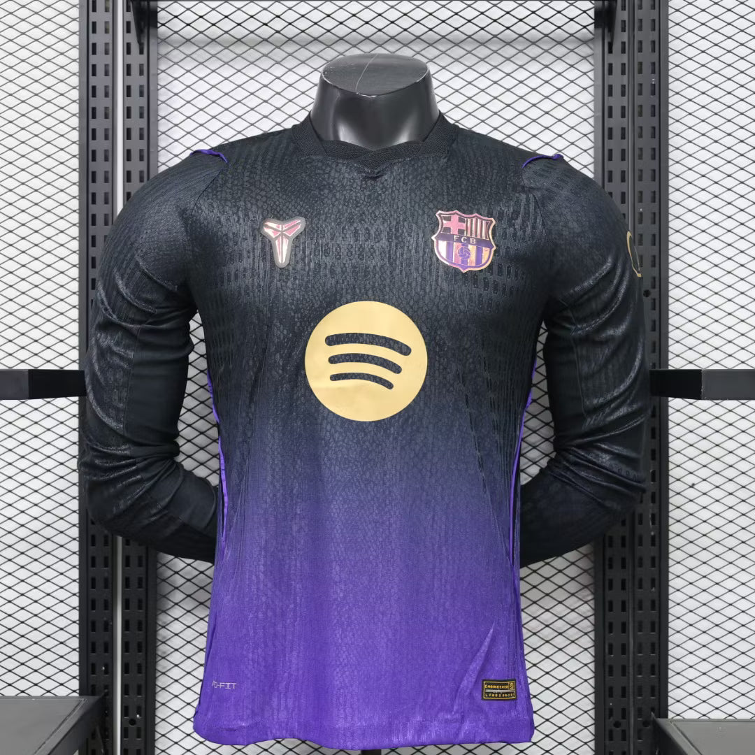 Camiseta de visitante del Barcelona 2027 edición jugador manga larga