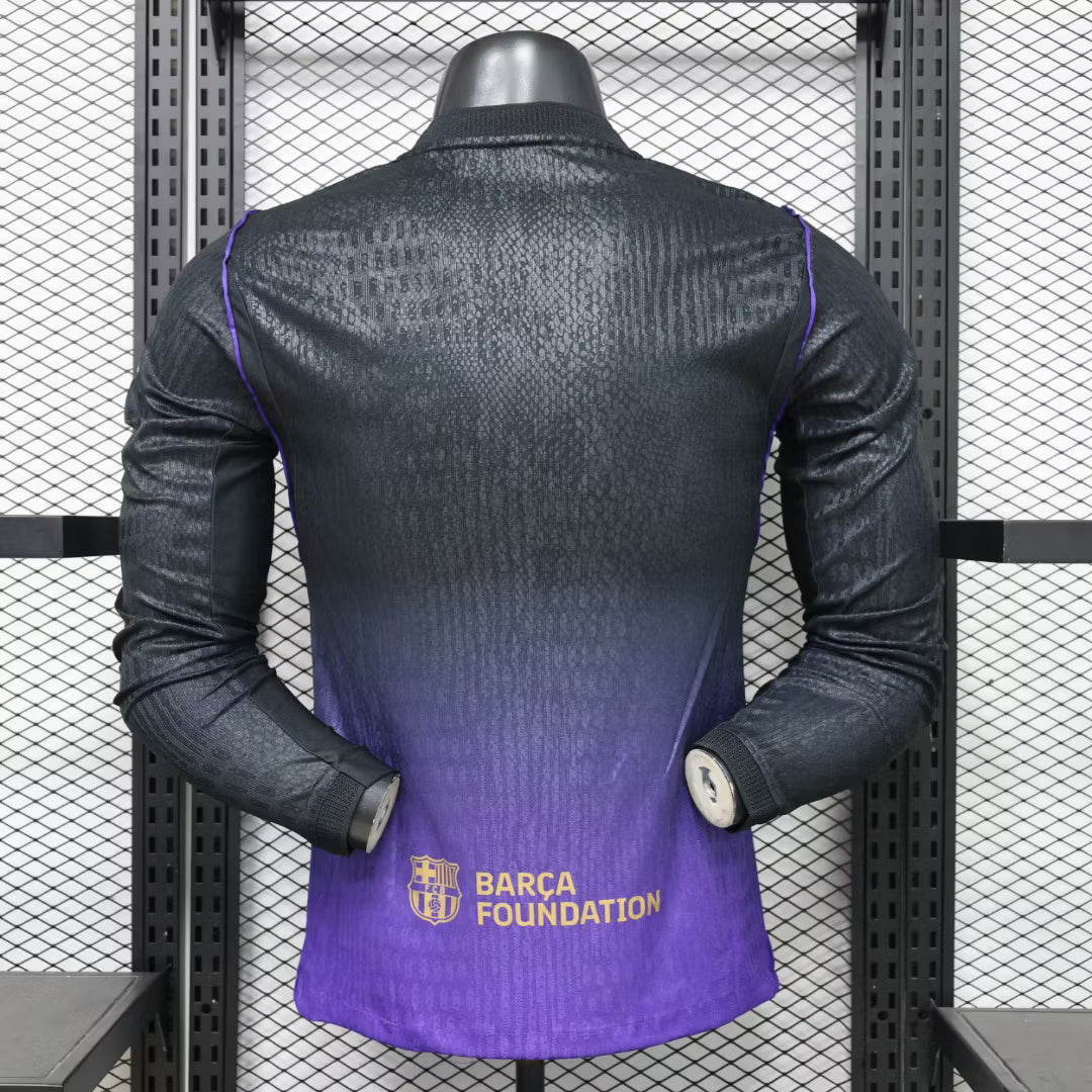 Camiseta de visitante del Barcelona 2027 edición jugador manga larga