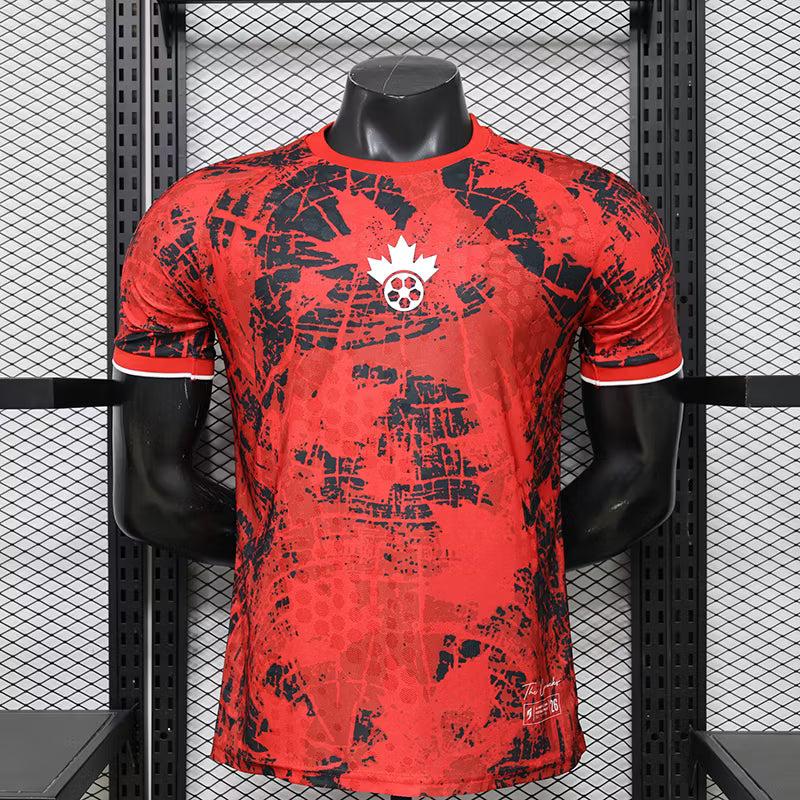 Camiseta especial roja de Canadá 2026 edición jugador