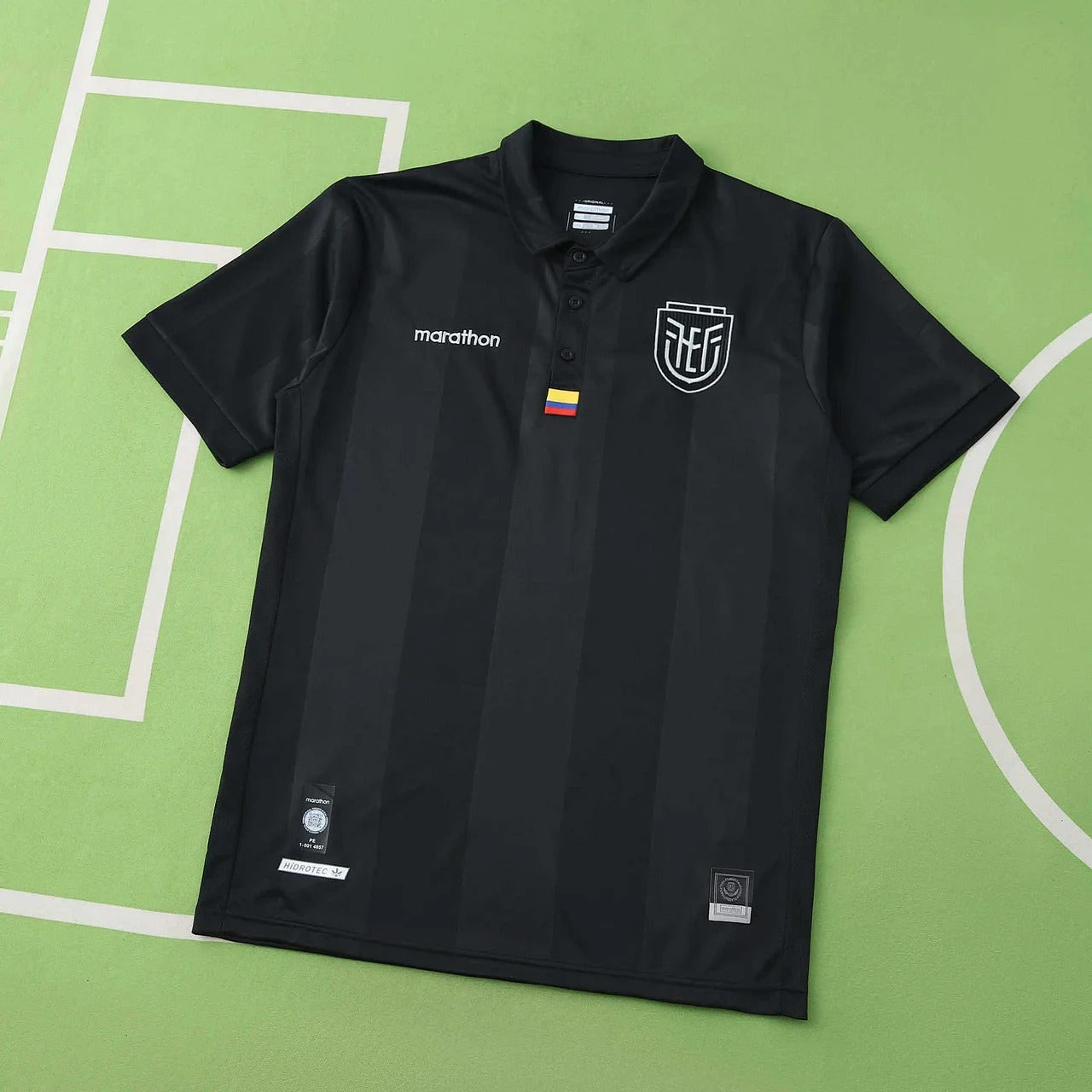Camiseta negra de Ecuador 2025, edición fan especial