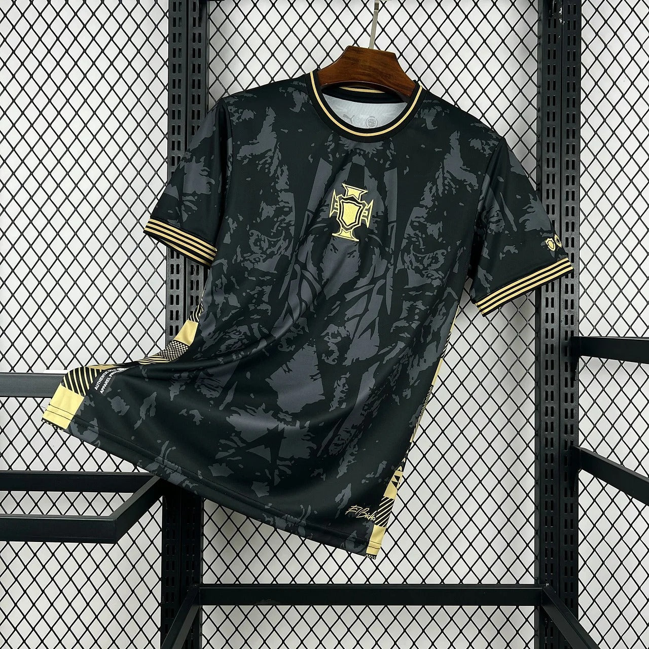 Camiseta negra de Portugal 2025, edición fan especial