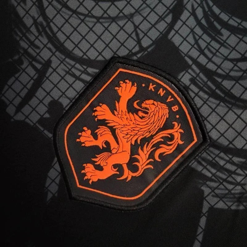 Camiseta negra de edición especial de Holanda 25/26, edición fan