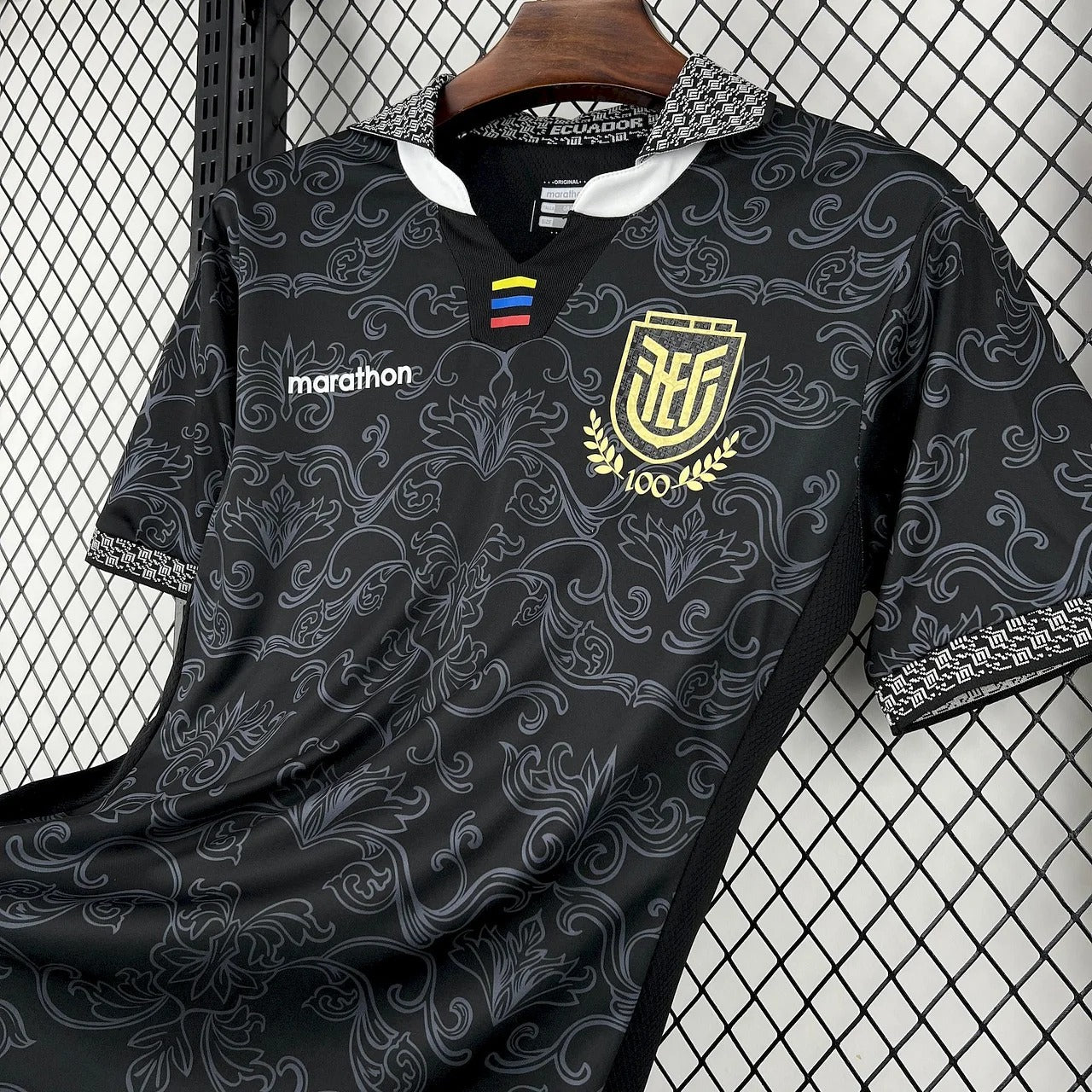 Camiseta negra de portero de Ecuador 2025, edición fan