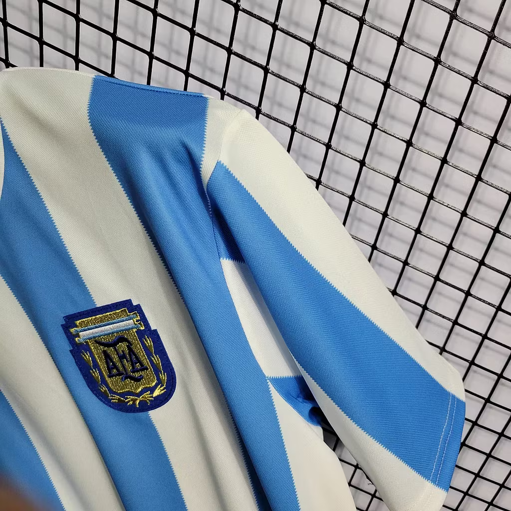 Camiseta retro de Argentina 1986 edición fan