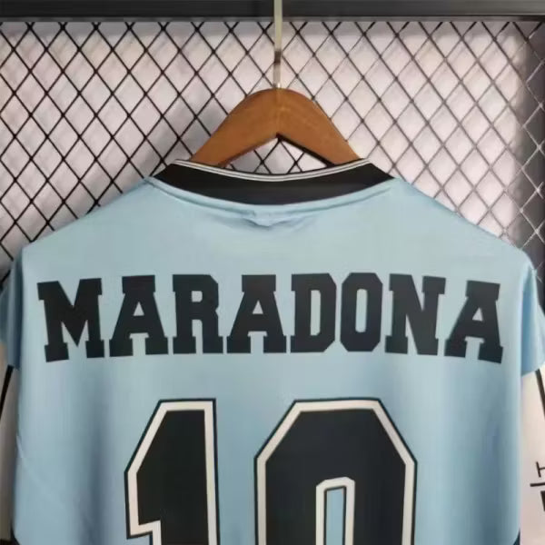 Camiseta retro de Argentina 2001 homenaje a Maradona edición fan