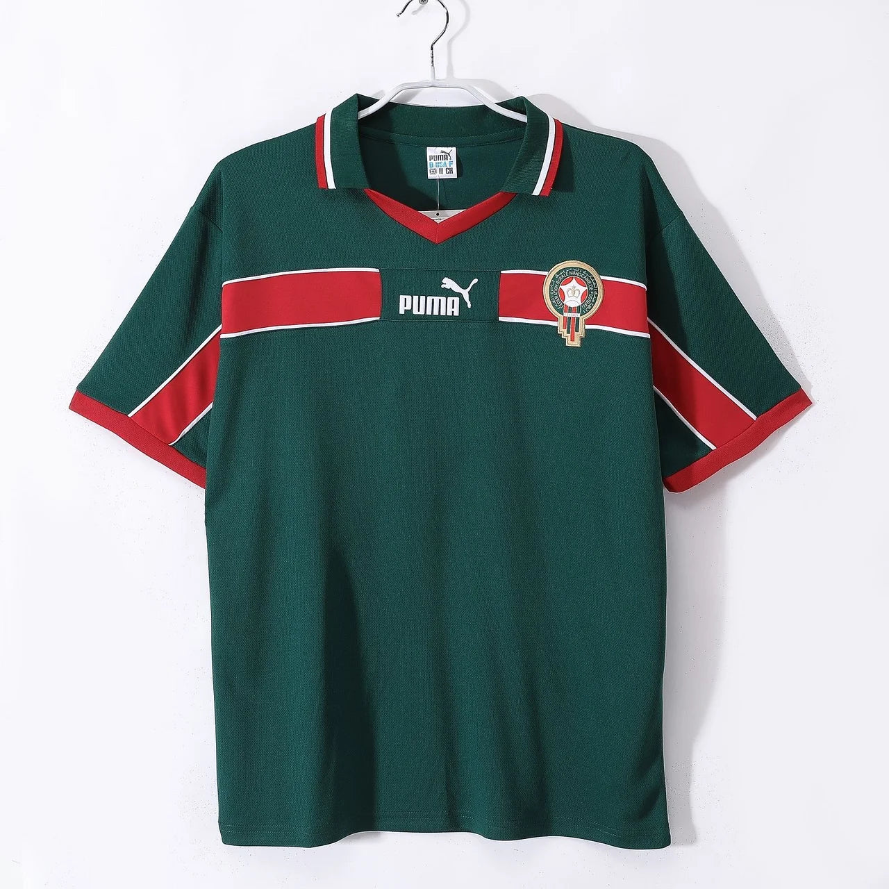 Camiseta retro de Marruecos 1998 edición fan