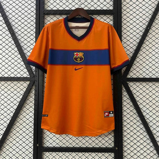 Camiseta retro de fútbol de la tercera equipación del Barcelona 1998–2000, edición fan