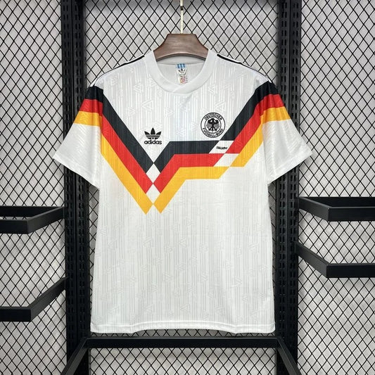 Camiseta retro de fútbol de local de Alemania 1990, edición fan