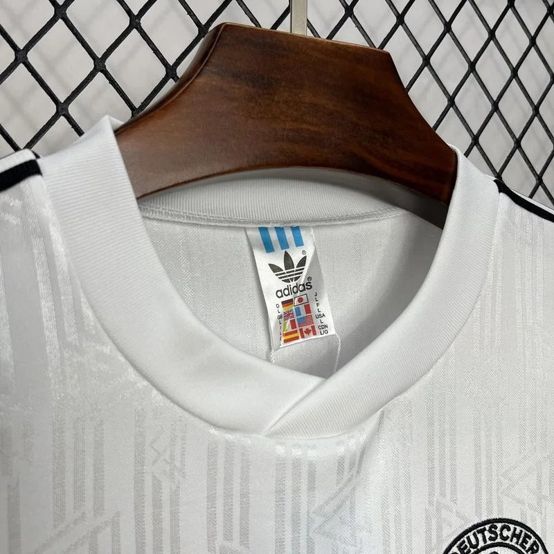 Camiseta retro de fútbol de local de Alemania 1990, edición fan