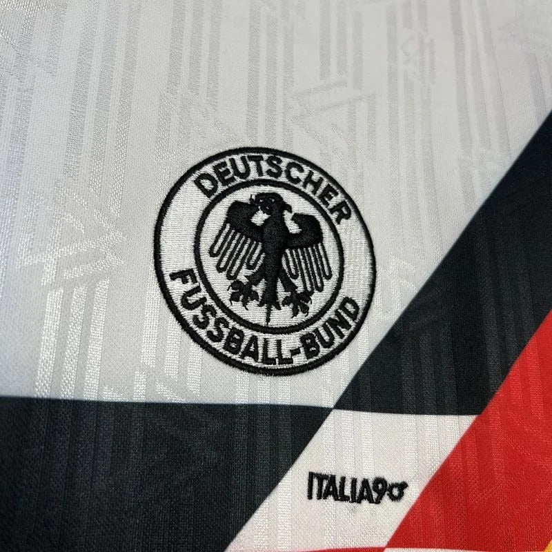 Camiseta retro de fútbol de local de Alemania 1990, edición fan