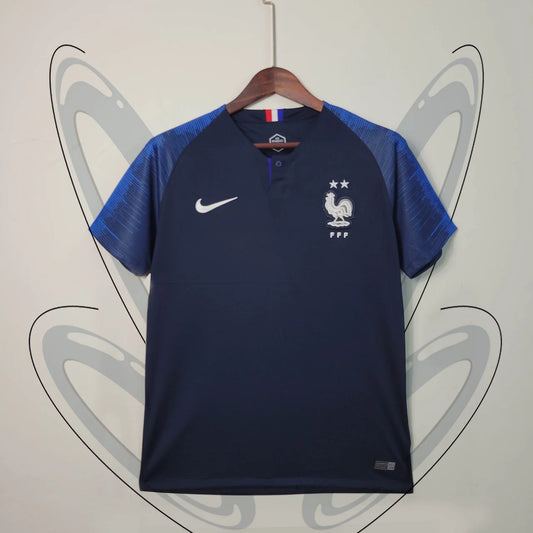 Camiseta retro de fútbol de local de Francia 2018 edición fan