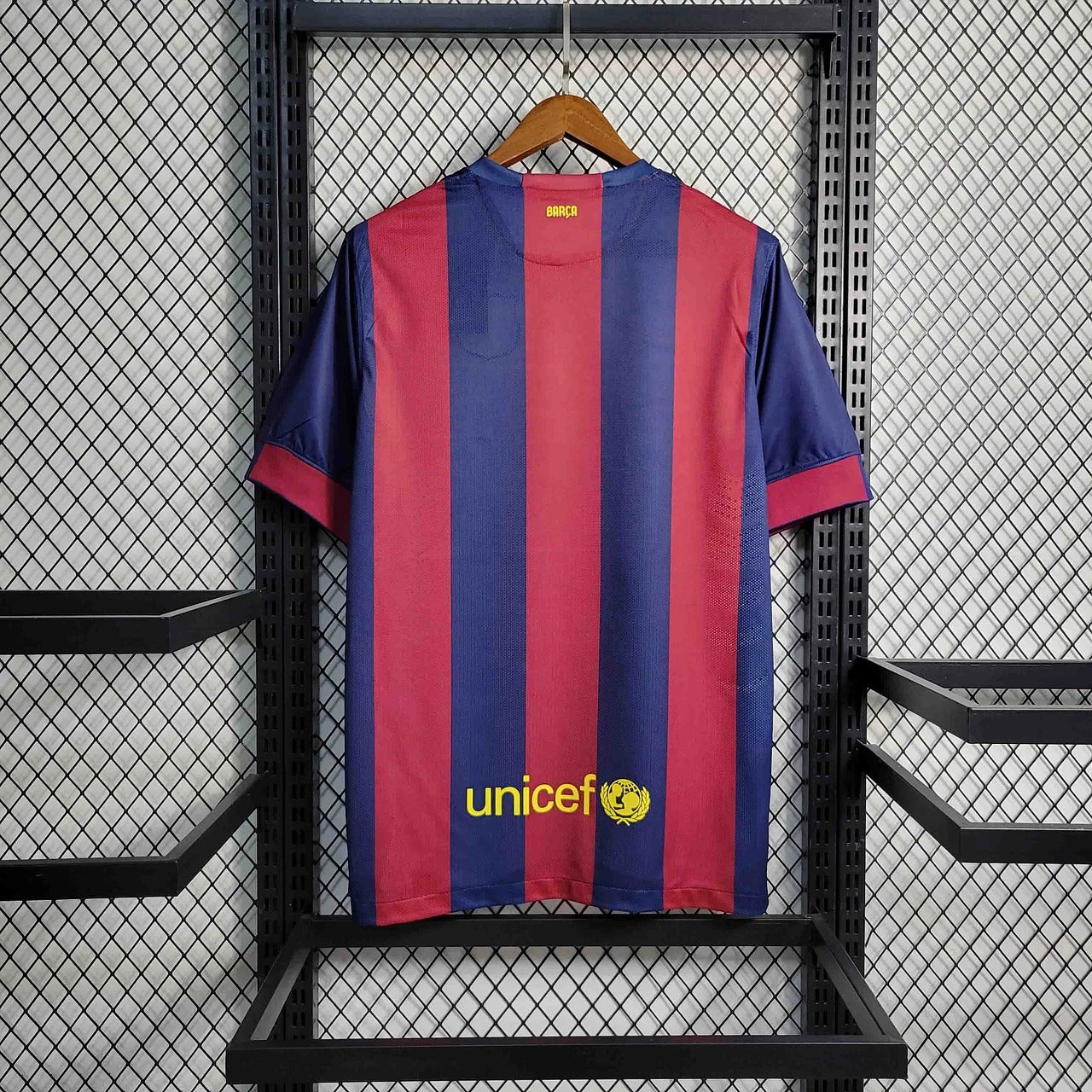 Camiseta retro de fútbol de local del Barcelona 2014/2015, edición fan