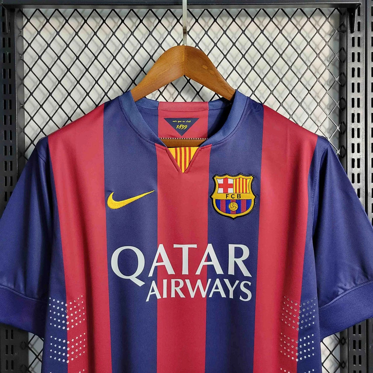 Camiseta retro de fútbol de local del Barcelona 2014/2015, edición fan