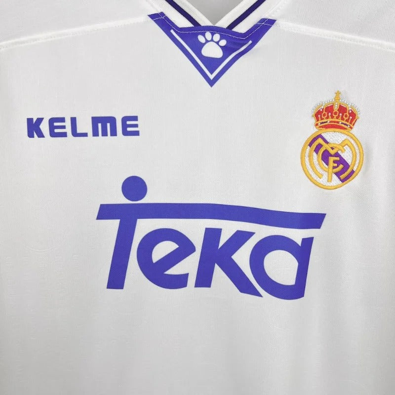 Real Madrid 1996–1997 Retro Thuisshirt, Fan Edition