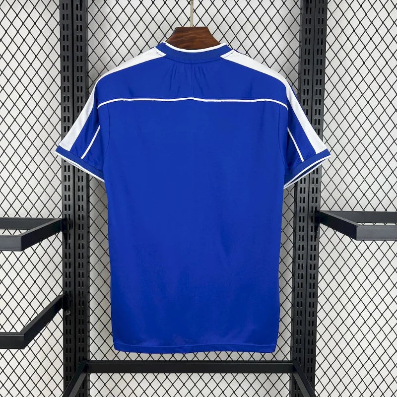 Camiseta retro de fútbol de visitante de Brasil 1998 edición fan